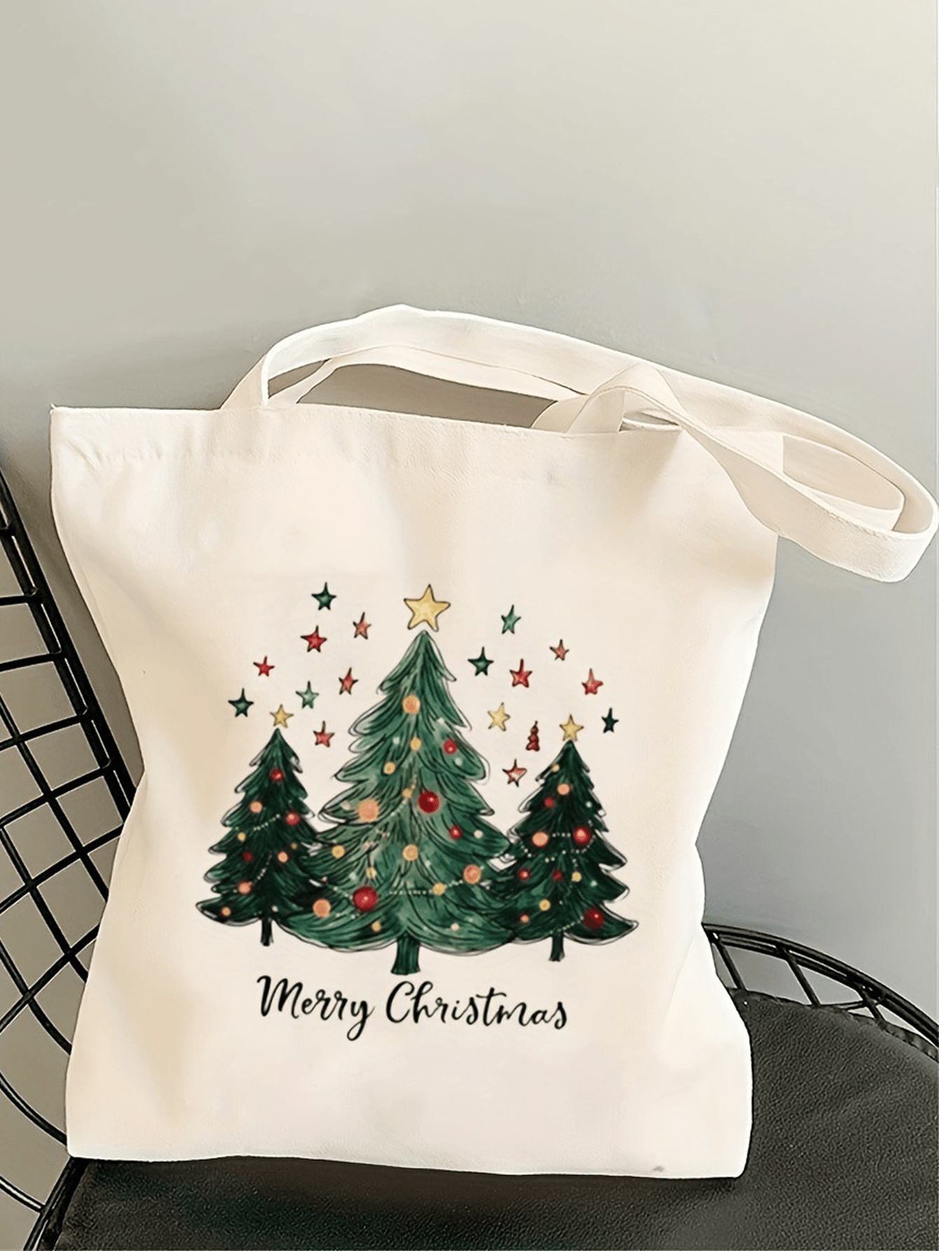 DIY Personalized Christmas Tree Tote Bag